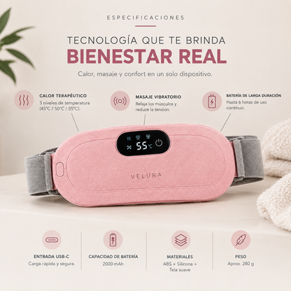 VELURA Calmi™  Cinturón Térmico para Cólicos